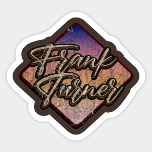 Frank Turner vintage design on top Sticker